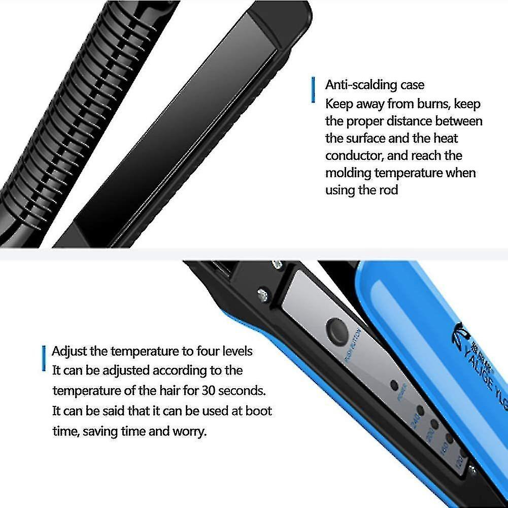 Foto 4 | Planchas Alisadoras De Pelo Huoguo  Con Revestimiento Cerámico  Color Azul - Venta Internacional.