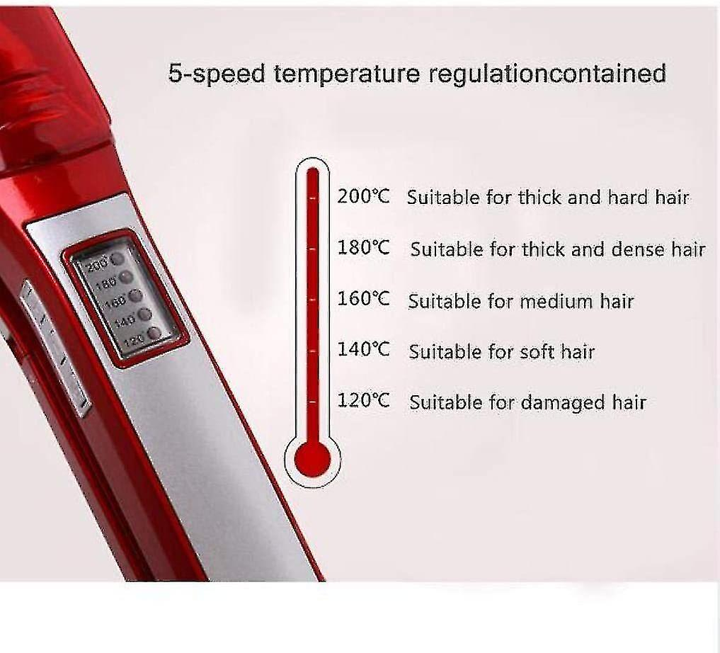 Foto 3 | Planchas De Pelo Huoguo Plancha De Pelo 2 En 1 A Vapor 6 Temper - Venta Internacional.