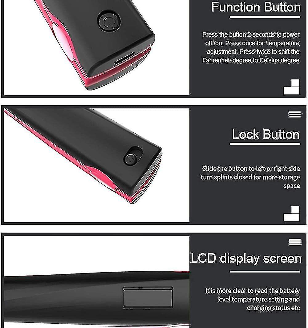 Foto 5 pulgar | Plancha De Pelo Huoguo Mini Usb Recargable Inalámbrica - Venta Internacional.