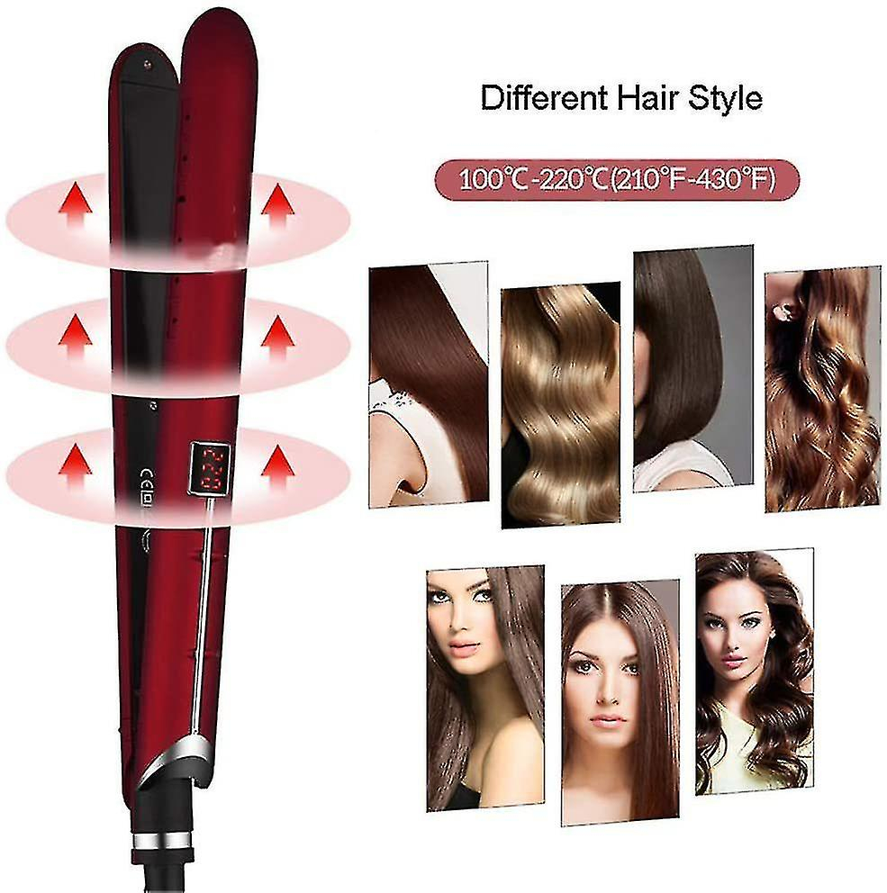 Foto 3 pulgar | Plancha De Pelo Con Revestimiento Cerámico De Cristal Líquido Huoguo - Venta Internacional.