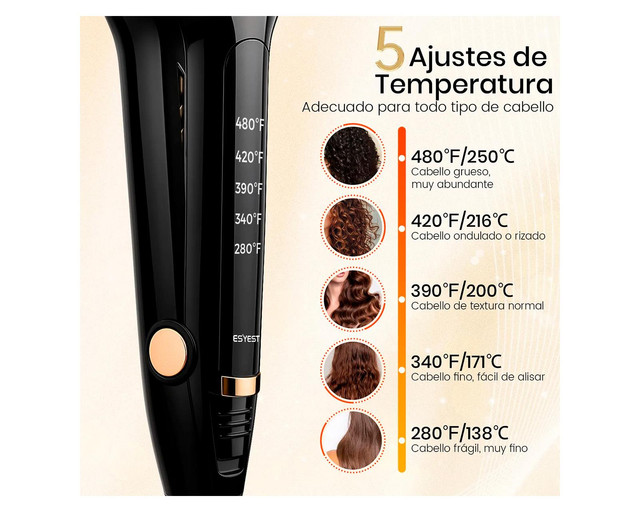 Foto 2 | Plancha Alaciadora Esyest Pro Cerámica – Temperatura Ajustable