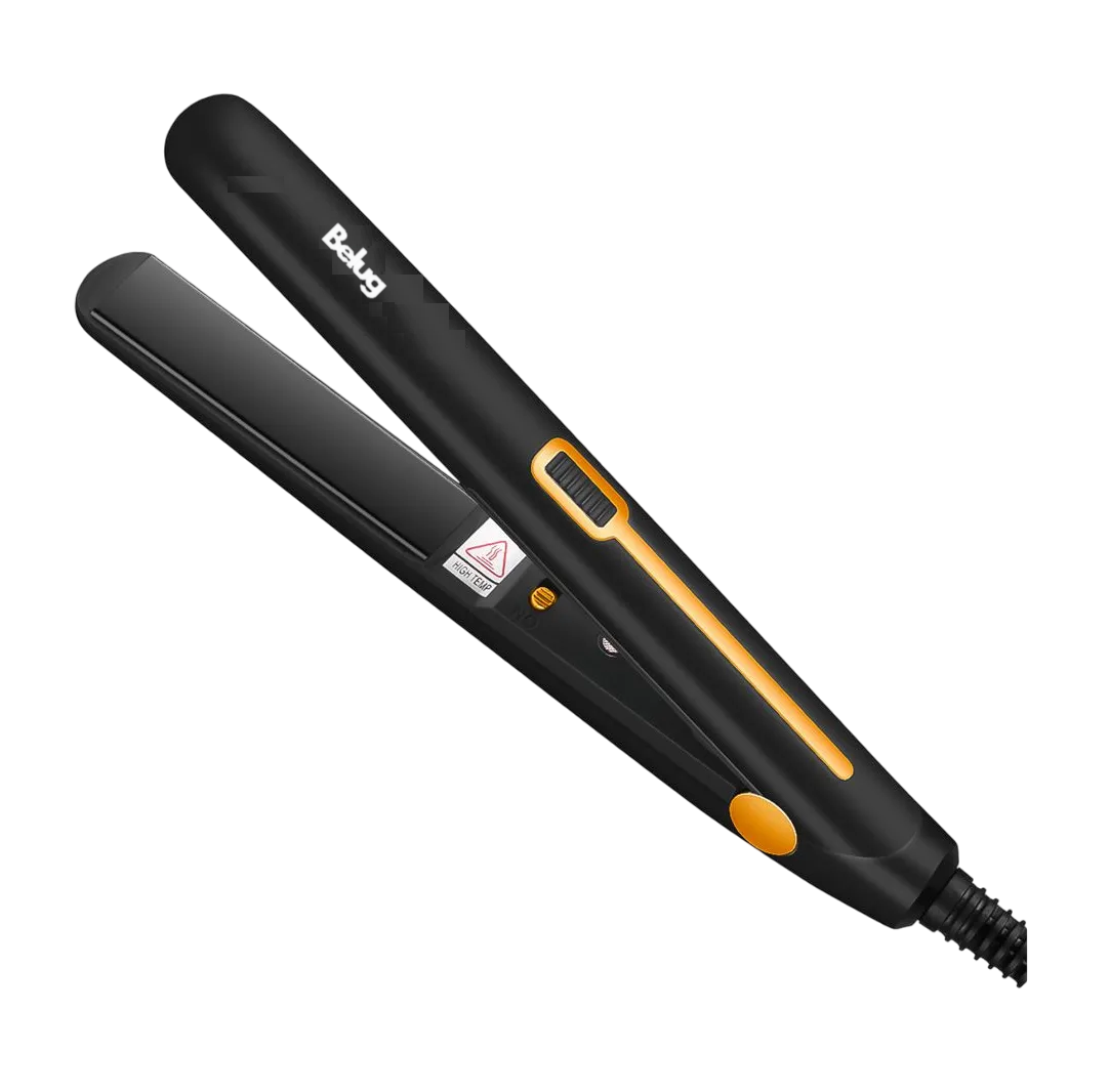 Foto 2 pulgar | Mini Plancha De Pelo De Portátil Con Rizos Profesional 2en 1 Negro Amarillo