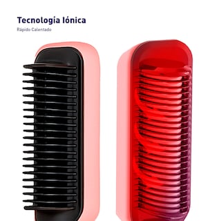 Foto 2 | Cepillo Alisador Para Cabello Calentamiento Rápido Con Clips Y Liga Incluidos (rosa) Bluelander