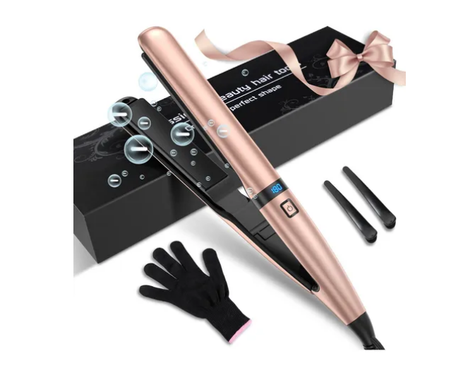 Foto 2 pulgar | Plancha De Cabello Profesional De Cerámica 2 En 1 Para Pelo