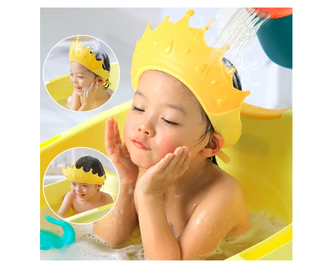 Foto 5 pulgar | Gorro De Ducha Ajustable Xtellar Para Proteger Ojos Y Oídos Del Bebé
