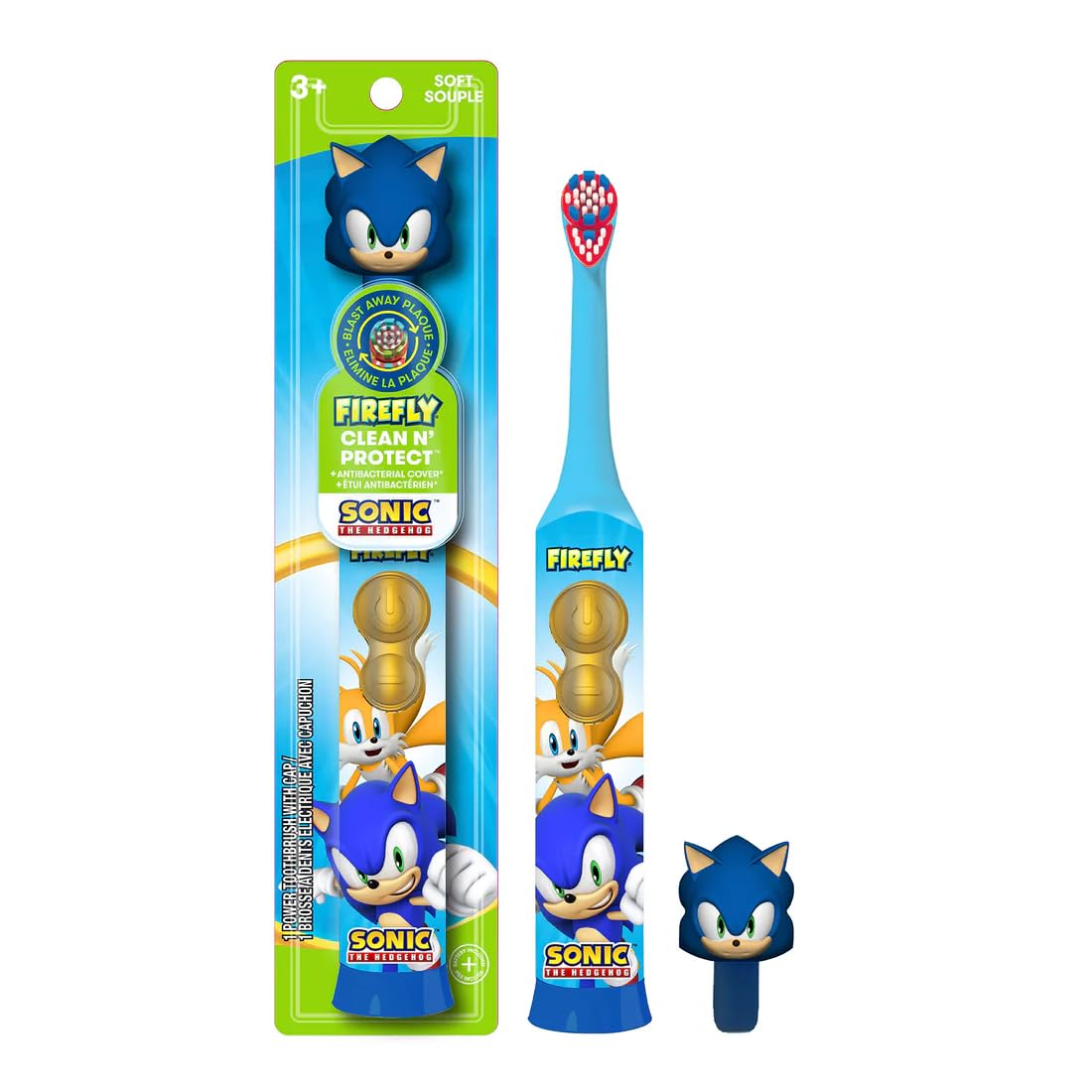 Cepillo de Dientes Firefly Clean N' Protect Sonic The Hedgehog 3+ - Venta Internacional
