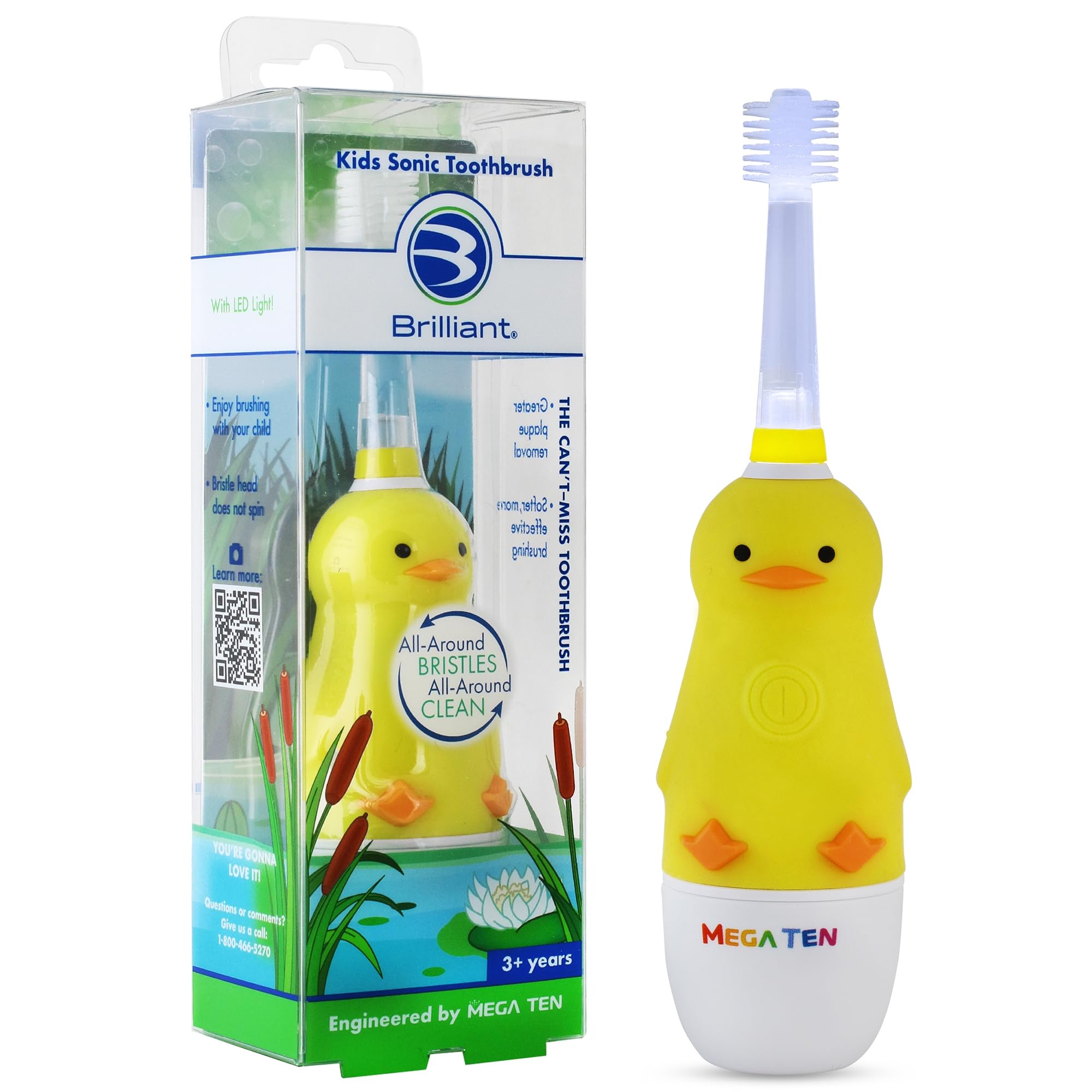 Cepillo De Dientes Eléctrico Brilliant Oral Care Kids Sonic Duck 3+ - Venta Internacional.