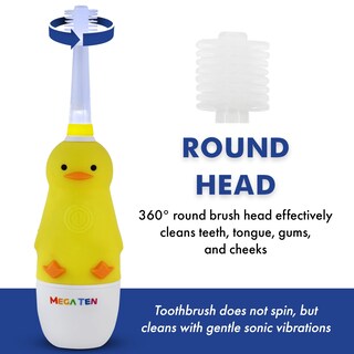 Foto 3 | Cepillo De Dientes Eléctrico Brilliant Oral Care Kids Sonic Duck 3+ - Venta Internacional.