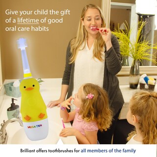 Foto 7 | Cepillo De Dientes Eléctrico Brilliant Oral Care Kids Sonic Duck 3+ - Venta Internacional.