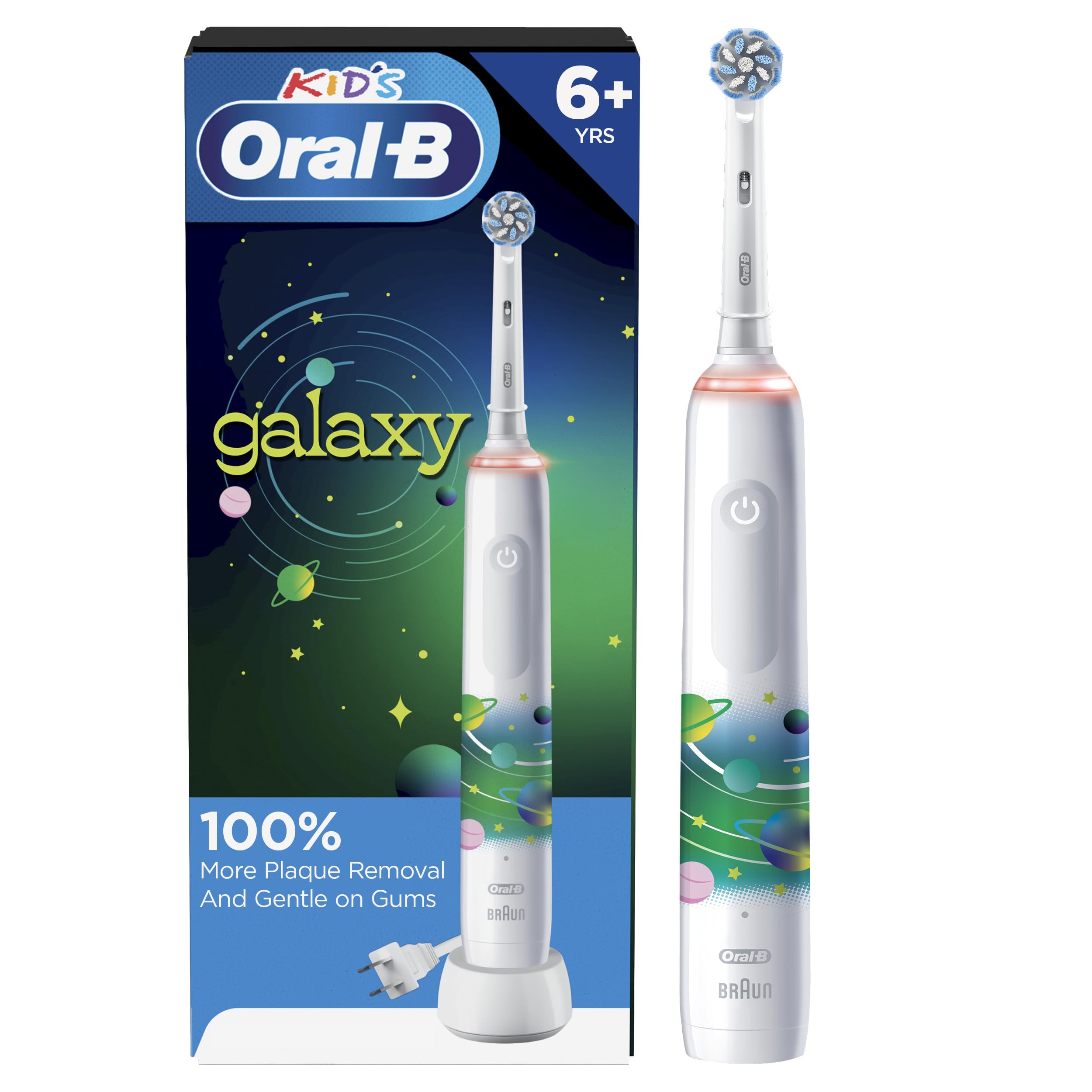 Foto 1 | Cepillo De Dientes Eléctrico Oral-b Kids Con Sensor De Presión Galaxy - Venta Internacional.
