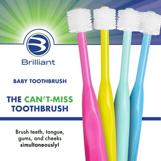 Foto 2 | Cepillo de Dientes Brilliant 3 Piezas-Venta Internacional