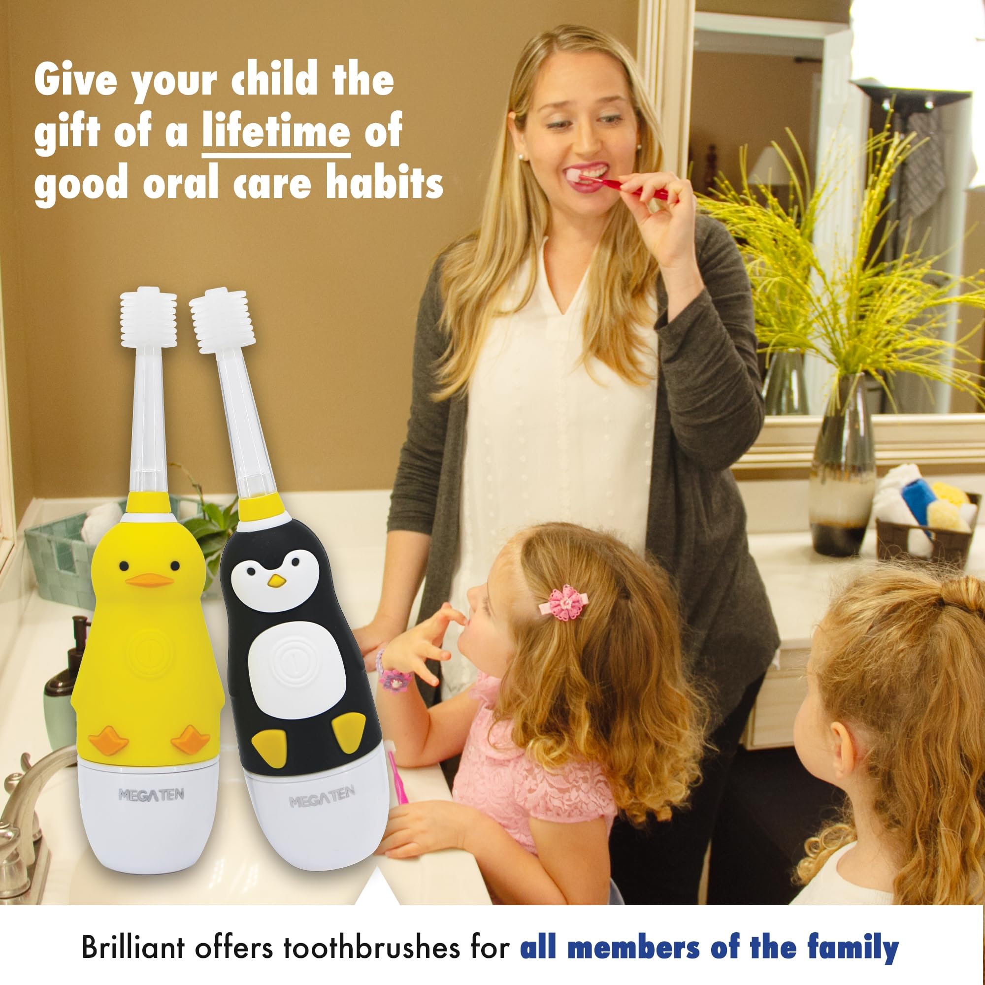 Foto 7 pulgar | Cabezal de Repuesto Ultrasuaves para Cepillo de Dientes Sónico Brilliant Oral Care Kids 2 Piezas - Venta Internacional