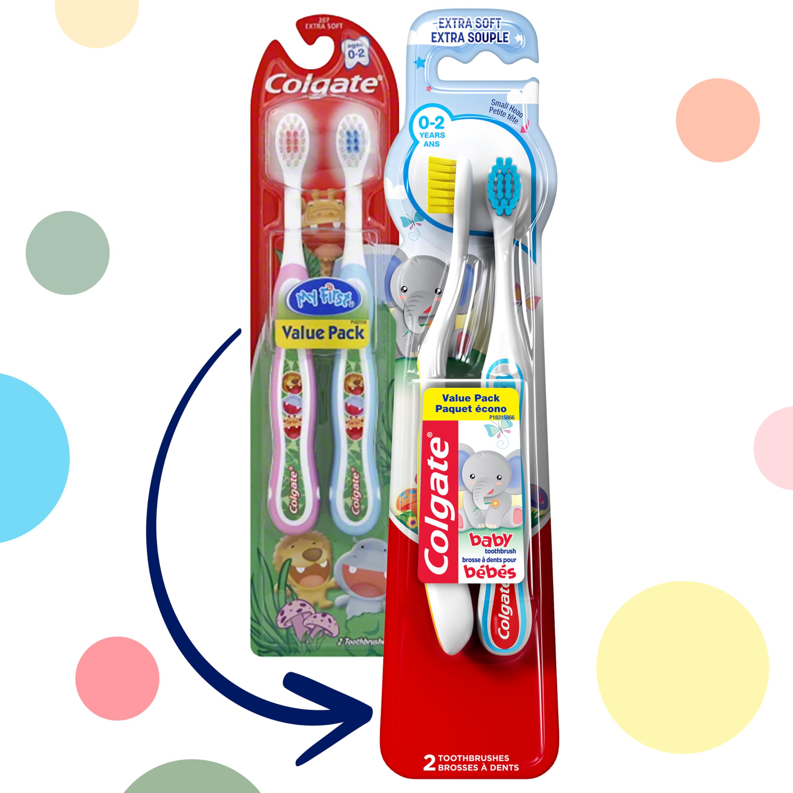 Foto 3 pulgar | Cepillo De Dientes Colgate My First Baby And Toddler  Extra Suave  6 Unidades - Venta Internacional.