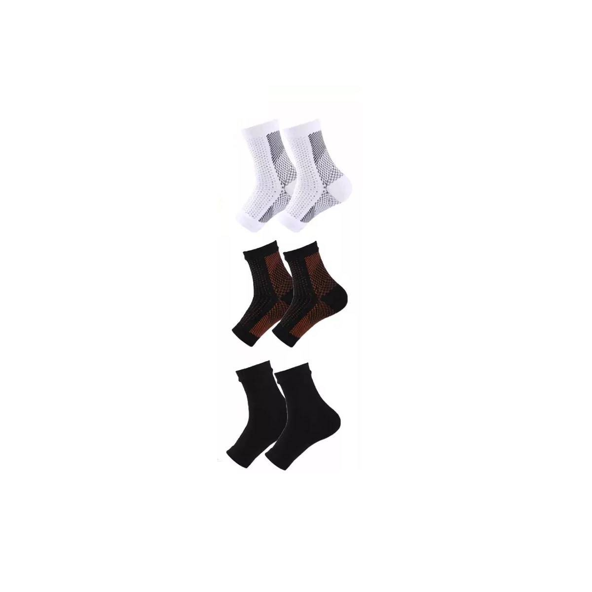 Set 3 Pares De Calcetines Para Neuropatía Multicolor Talla S/m Eo Safe Imports Esi-14297 Multicolor