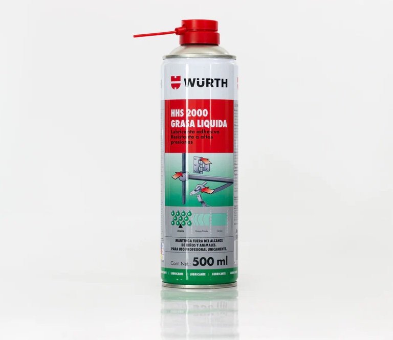 Foto 1 | Grasa Líquida Industrial Sintética Resistente A Alta Fricción Hhs 2000 Wurth 500ml
