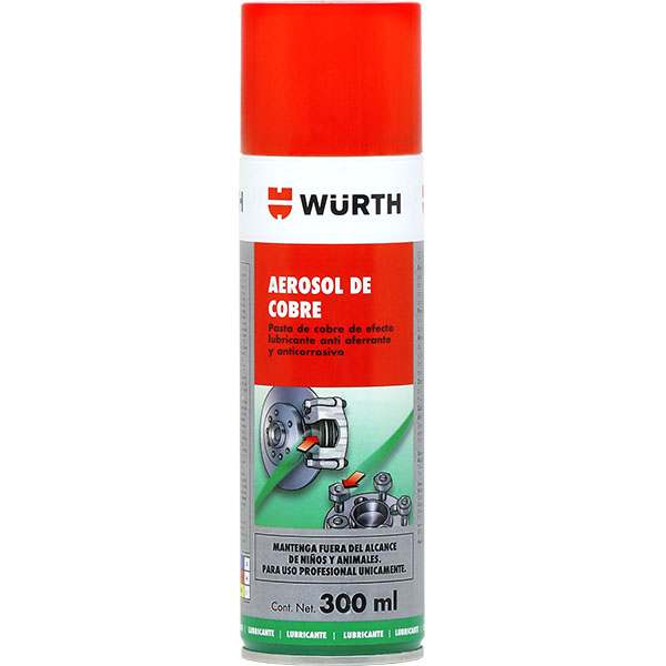 Foto 2 pulgar | Grasa De Cobre Cu-800 Antiaferrante Adhesiva Würth 300ml Resistente A Altas Temperaturas
