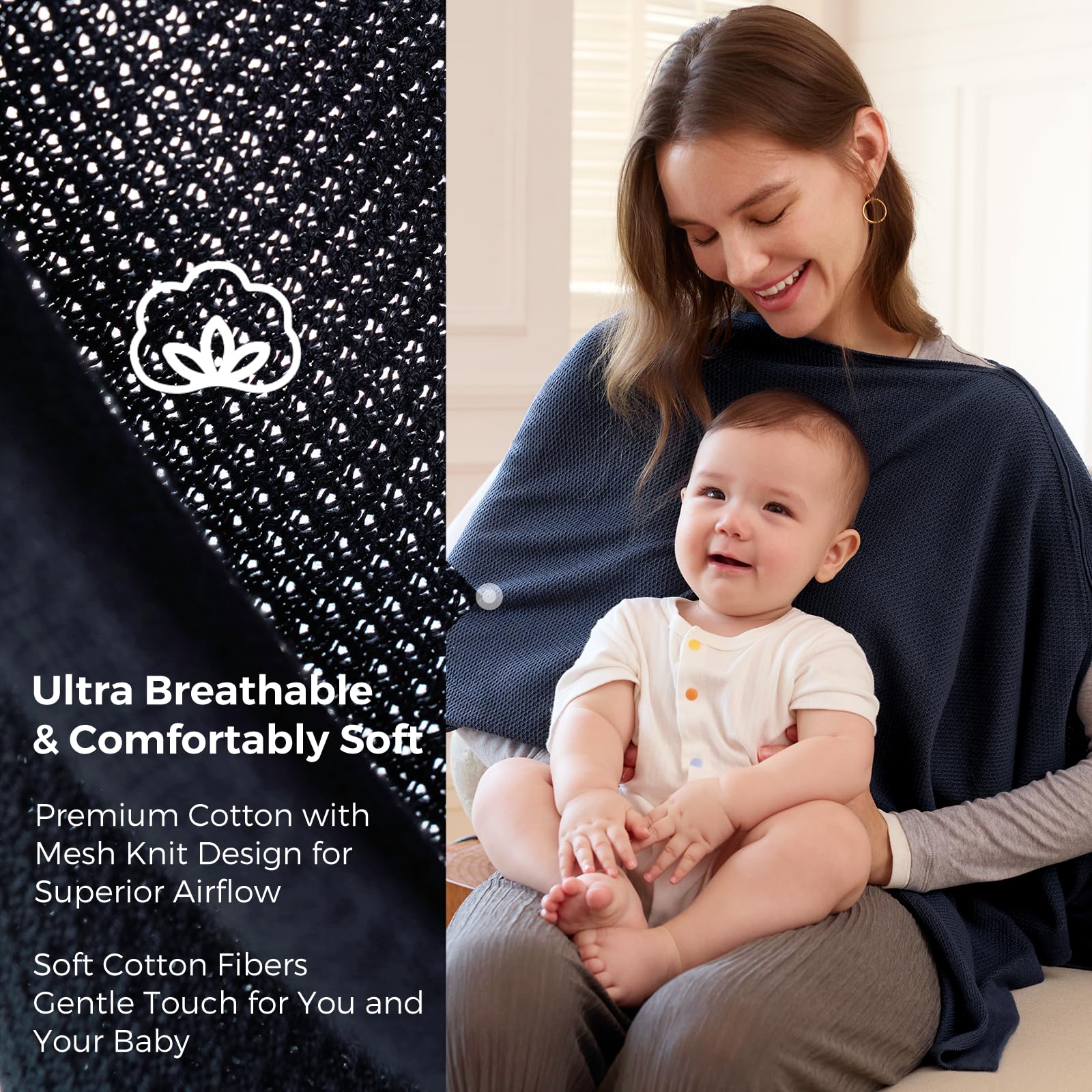 Foto 5 pulgar | Poncho De Privacidad Suave Y Transpirable Momcozy Para Lactancia - Venta Internacional.
