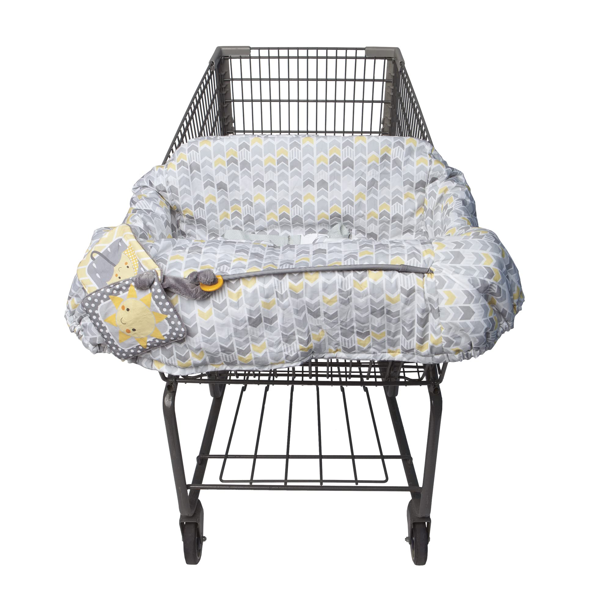 Foto 2 pulgar | Funda Para Carrito De Compras Boppy Sunshine Amarillo/gris De 6 A 48 Meses - Venta Internacional.