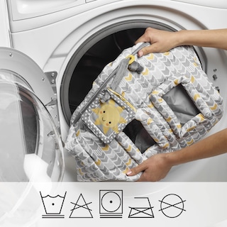 Foto 5 | Funda Para Carrito De Compras Boppy Sunshine Amarillo/gris De 6 A 48 Meses - Venta Internacional.