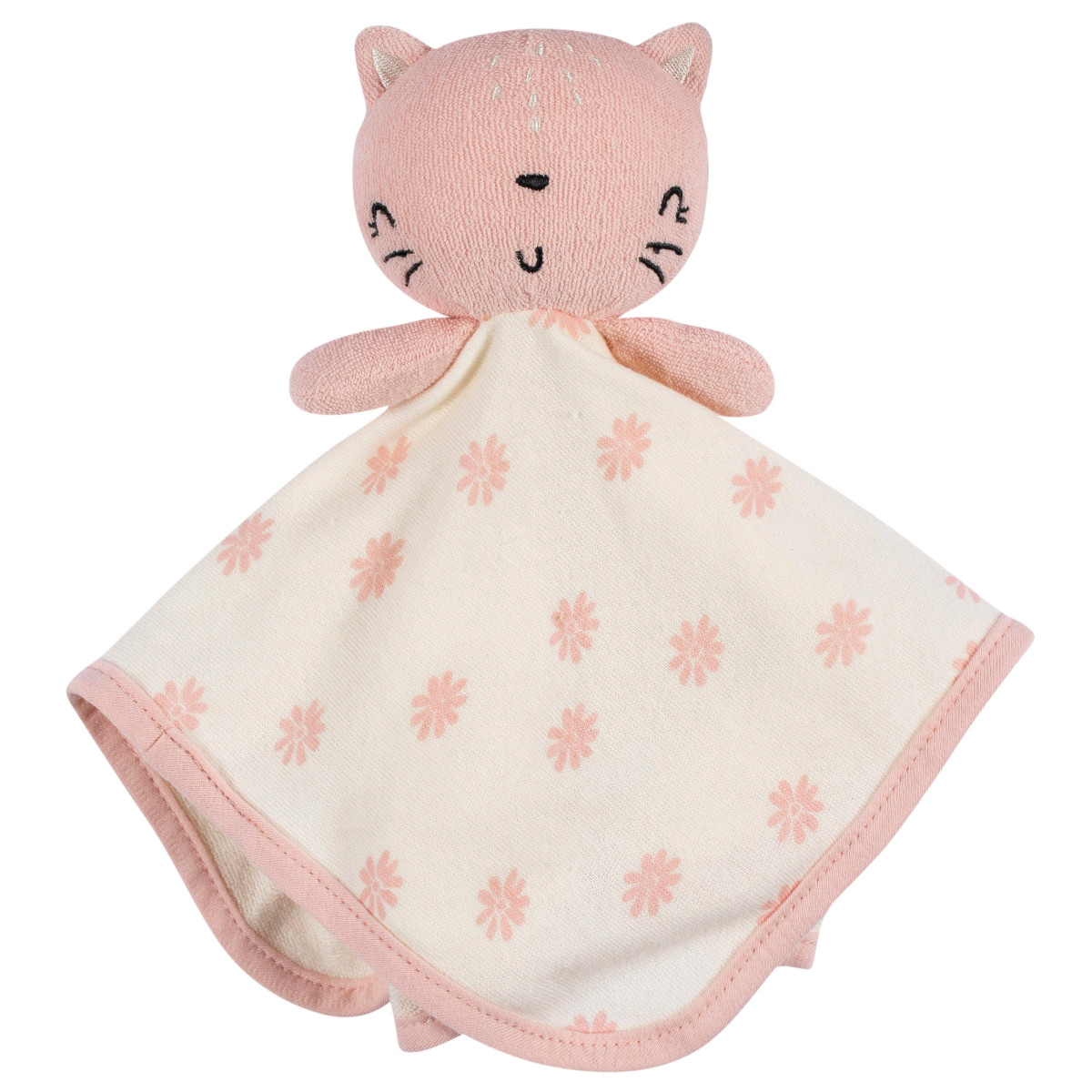 Foto 4 pulgar | Paño Baño Gatito Gerber Bebé 12×12 Cm Rosa Algodón