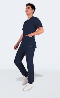 Foto 5 | Conjunto Quirúrgico Antifluidos Azul Marino Sea Brazil para Hombre