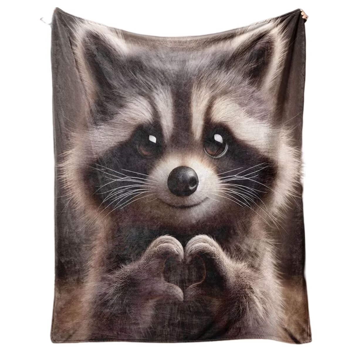 Foto 2 pulgar | Manta De Franela Con Estampado Digital Little Raccoon Love  300 G