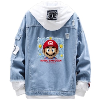 Foto 1 | Chaqueta Vaquera Sanmu Anime Digital Print Super Mario