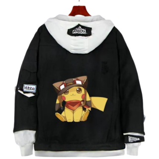 Foto 1 | Chaqueta Vaquera Sanmu Pikachu Con Estampado Adventurer De Algodón