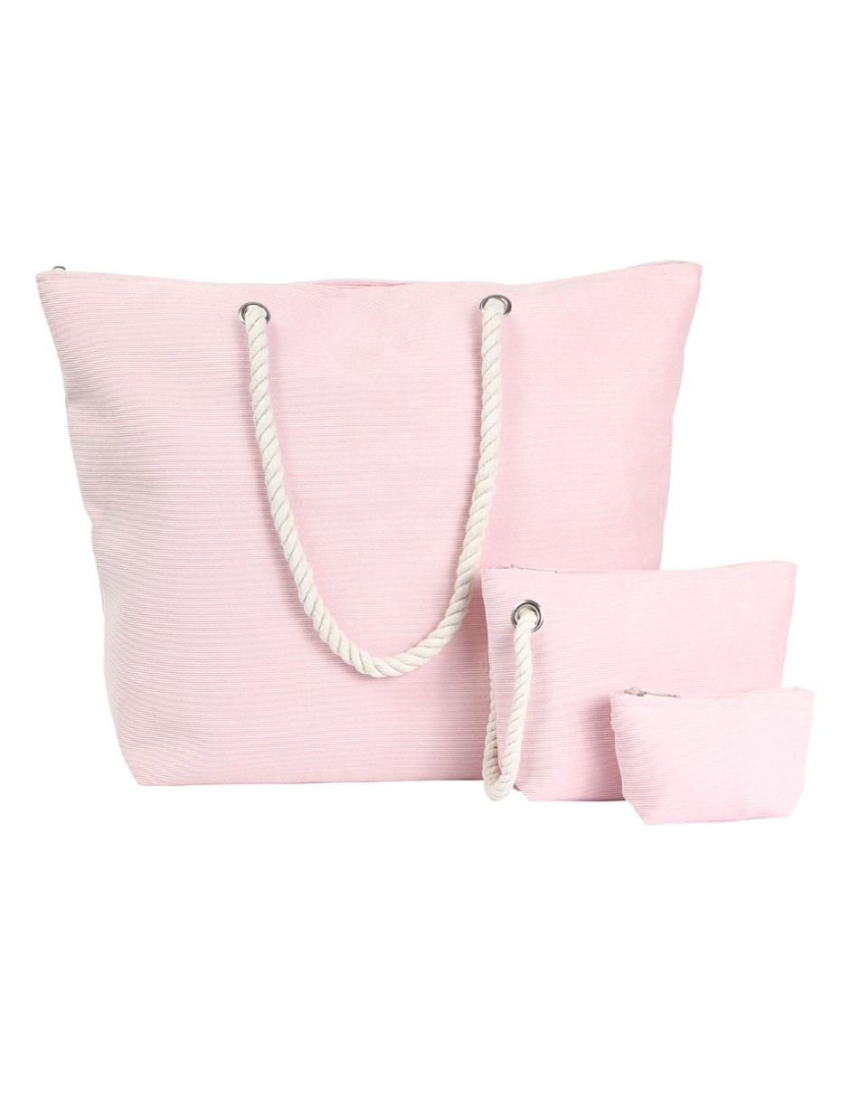 Set de 3 Bolsas Storyland para Mujer en Poliéster con Diseño de Cuerda