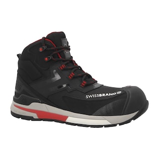 Foto 2 | Botas Caballero Swiss Brand Techno Cuero Comodos Ligeros Negro