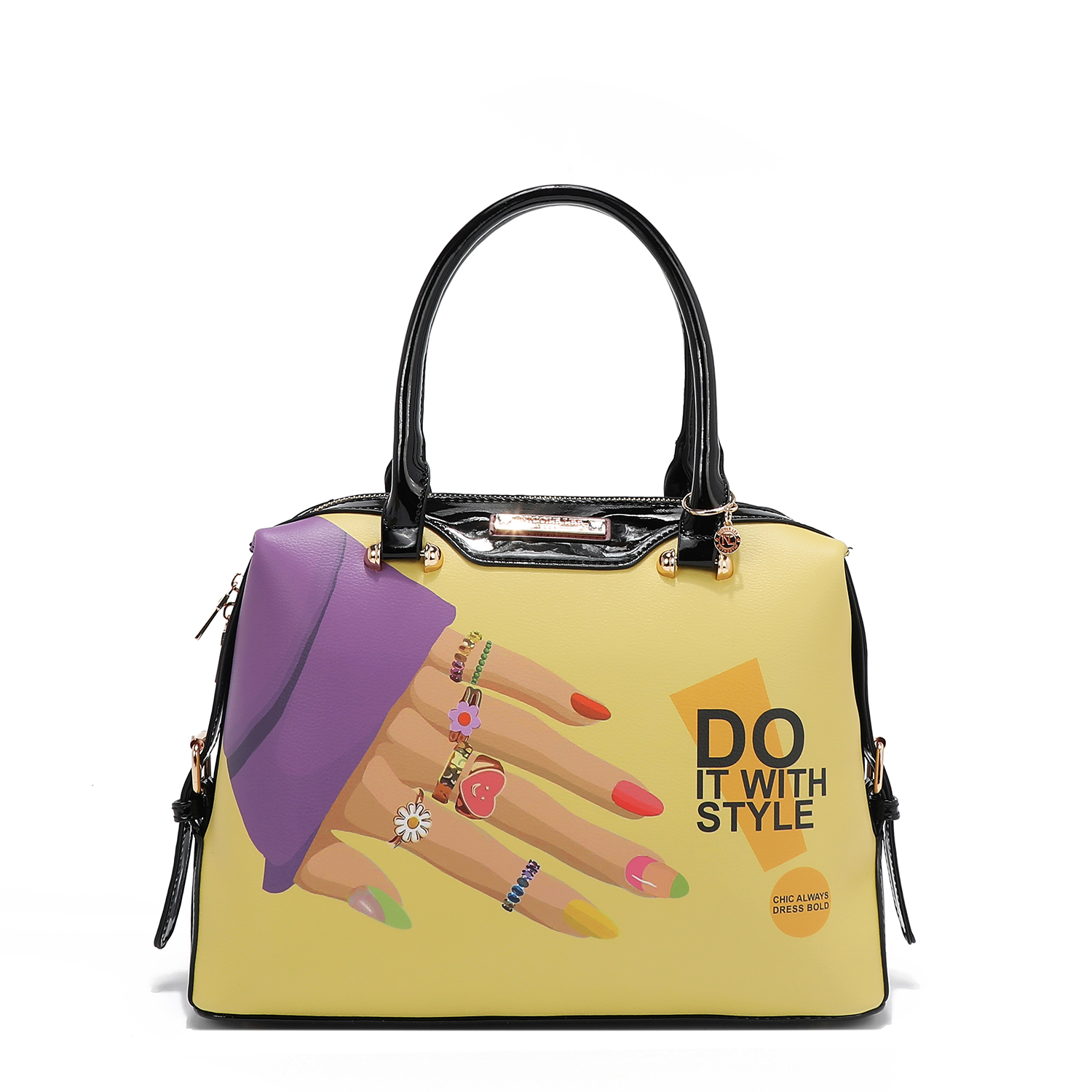 Foto 4 pulgar | Set 3pz Bolsas Y Cartera Nicole Lee Print Nail Polish