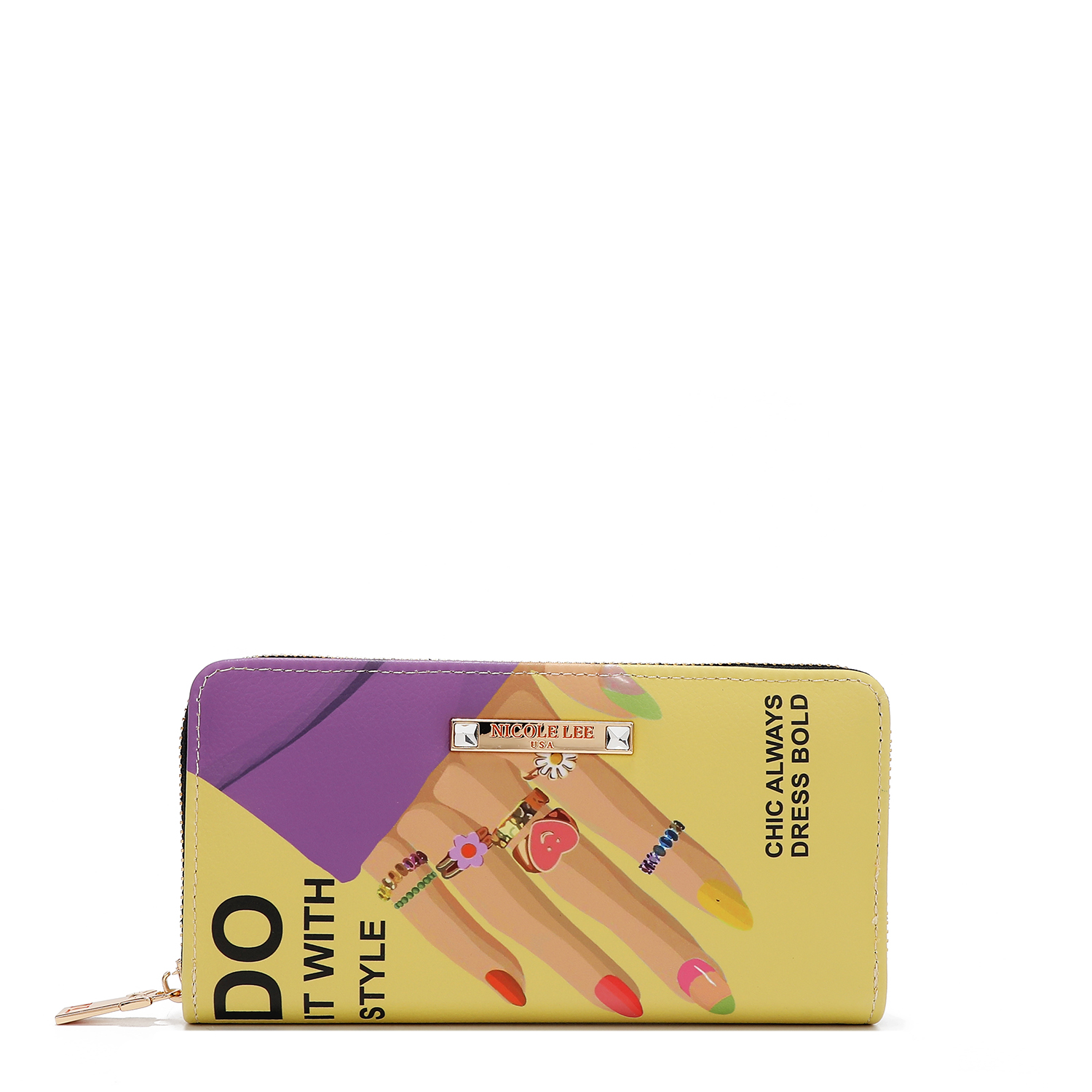 Foto 8 pulgar | Set 3pz Bolsas Y Cartera Nicole Lee Print Nail Polish