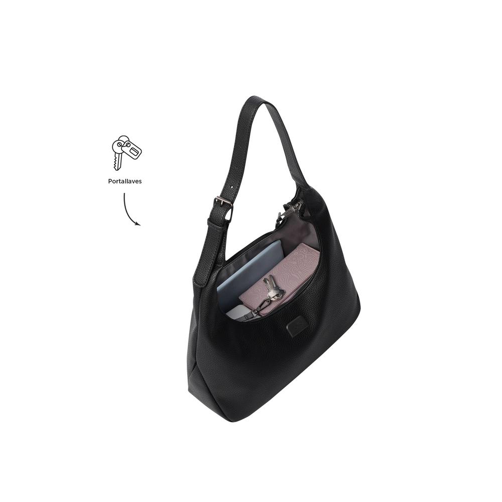 Foto 6 pulgar | Totto Bolsa De Dama - Mujer Crossbody Bandolera Smooth S - A Negro