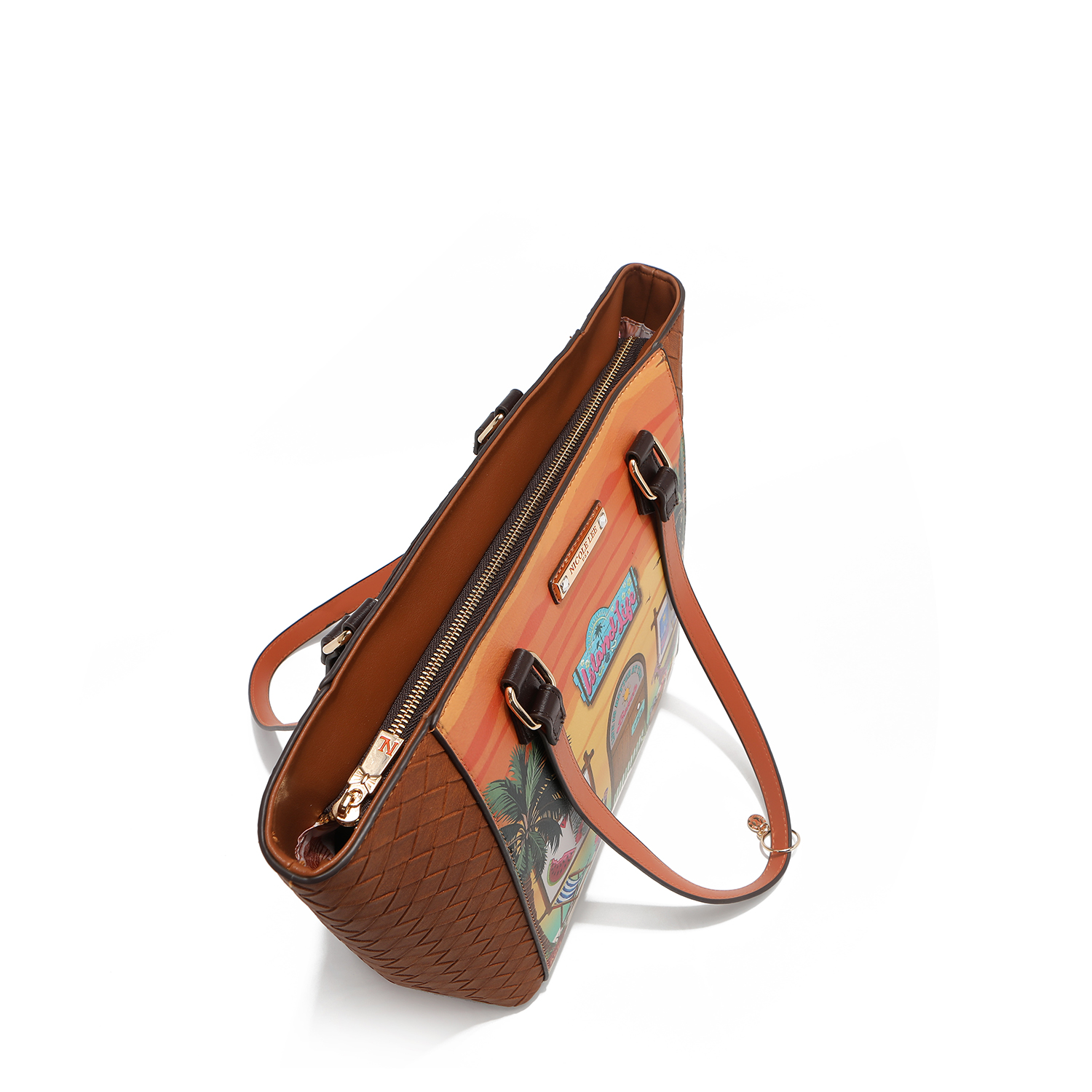 Foto 5 pulgar | Set 3pz Bolsas Y Cartera Estampadas Sun & Sand