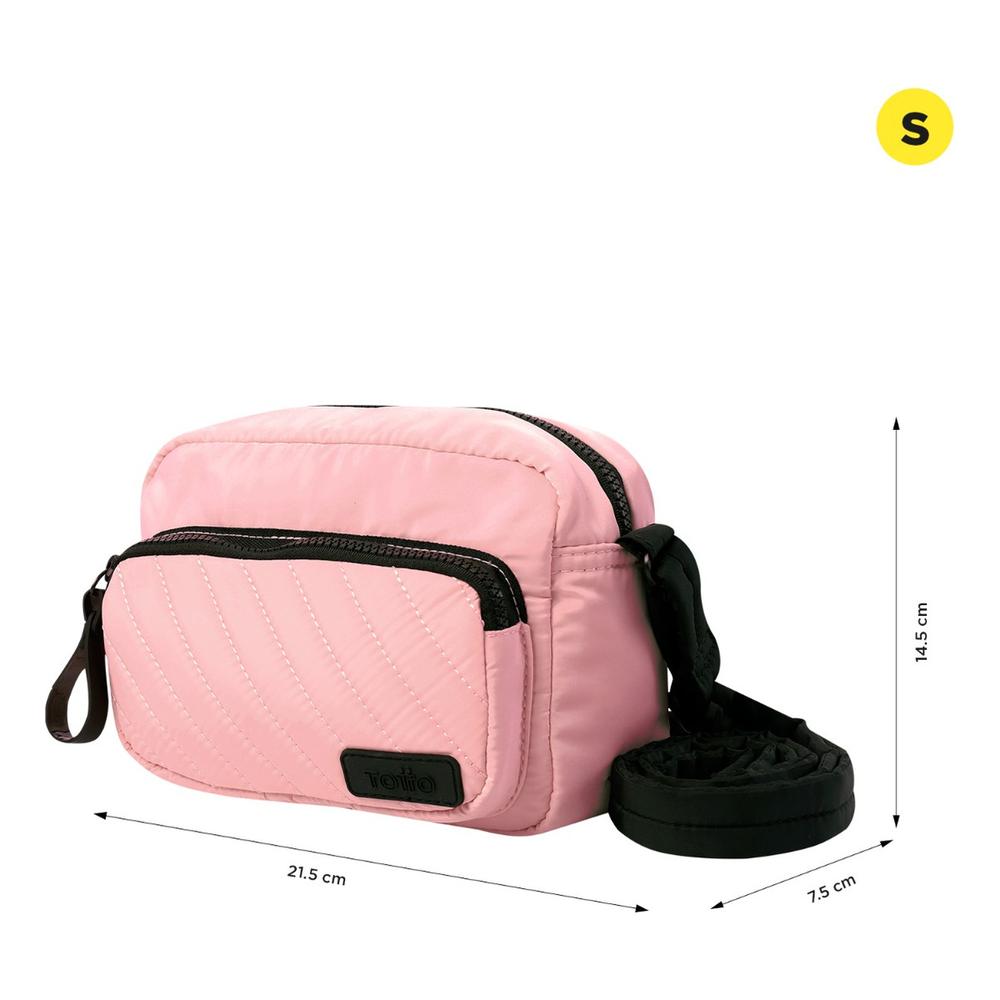 Foto 9 pulgar | Totto Bolsa De Dama - Mujer Crossbody Bandolera Arl241 Rosa