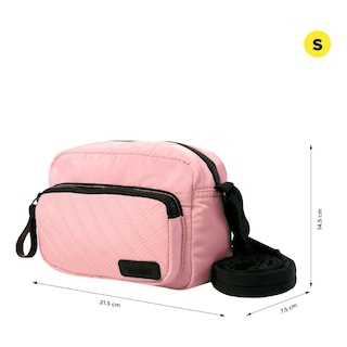 Foto 8 | Totto Bolsa De Dama - Mujer Crossbody Bandolera Arl241 Rosa