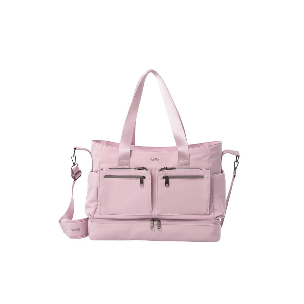 Foto 2 pulgar | Totto Bolsa De Dama | Mujer Crossbody Duffle Sahara - A Color Rosa Claro Diseño De La Tela Lisa Violeta