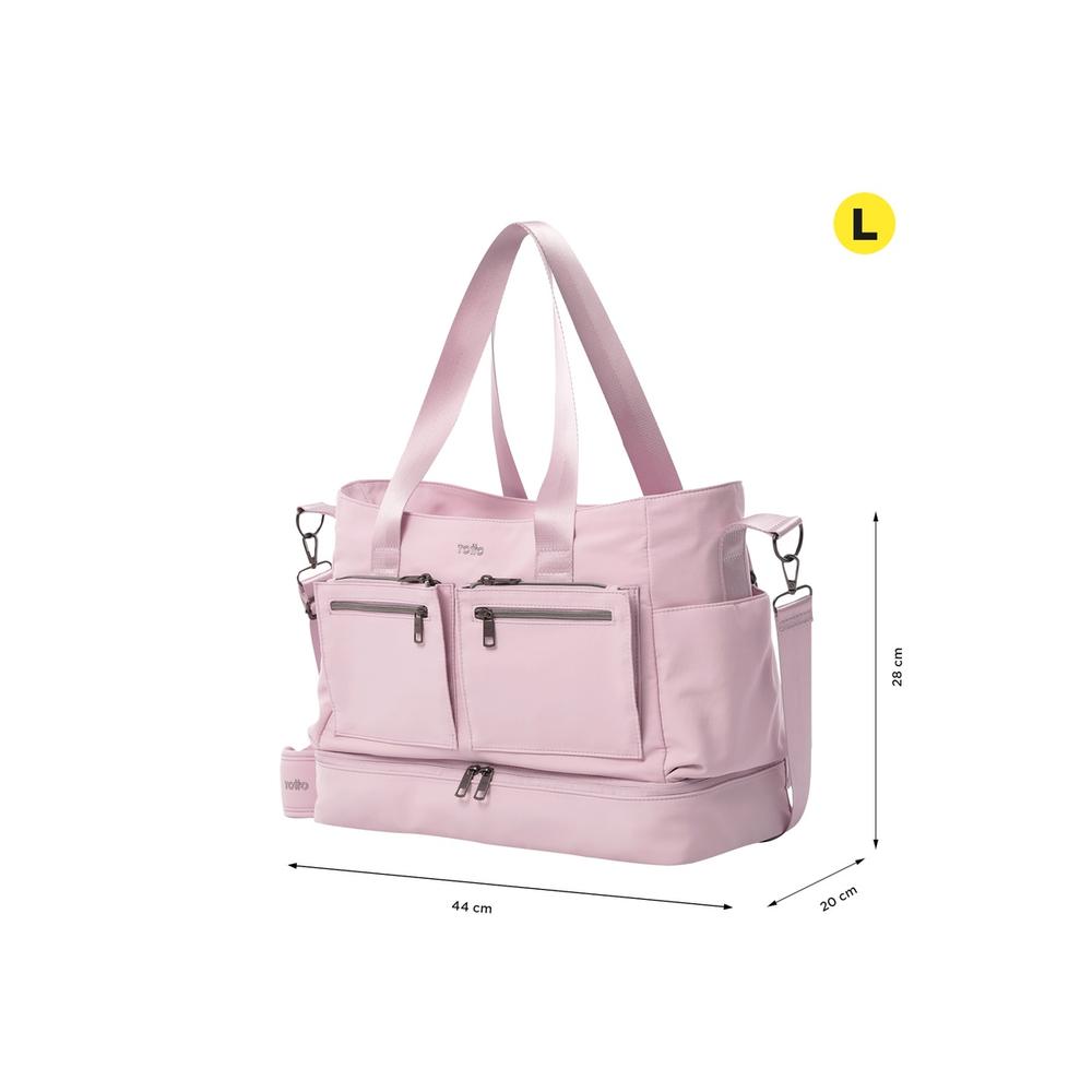 Foto 4 pulgar | Totto Bolsa De Dama | Mujer Crossbody Duffle Sahara - A Color Rosa Claro Diseño De La Tela Lisa Violeta