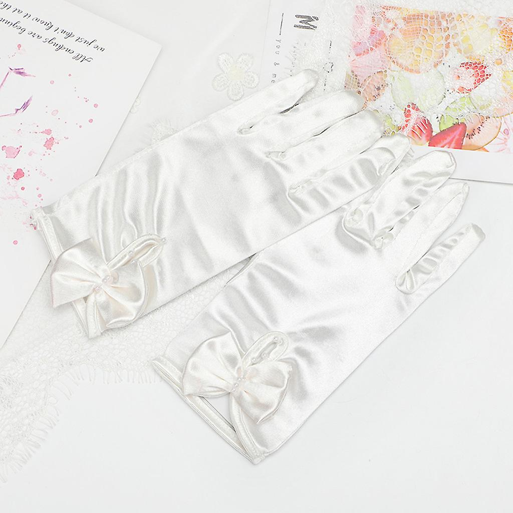 Foto 2 pulgar | Guantes Huoguo Flower Girl Kids Children Dama De Honor Princesa - Venta Internacional.