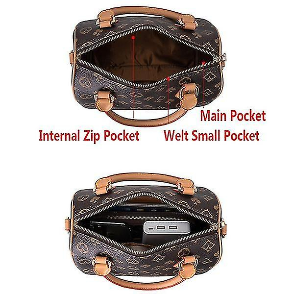 Foto 5 pulgar | Bolso Huoguo Bolso Bandolera Tipo Boston  Perfecto Para Combinar - Venta Internacional.