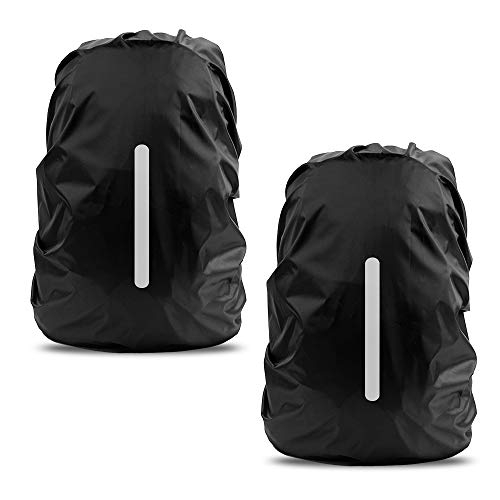 Venta Internacional- Funda Impermeable para Mochila Reflectante Prueba Lluvia Antipolvo L 41l-55l color Negro