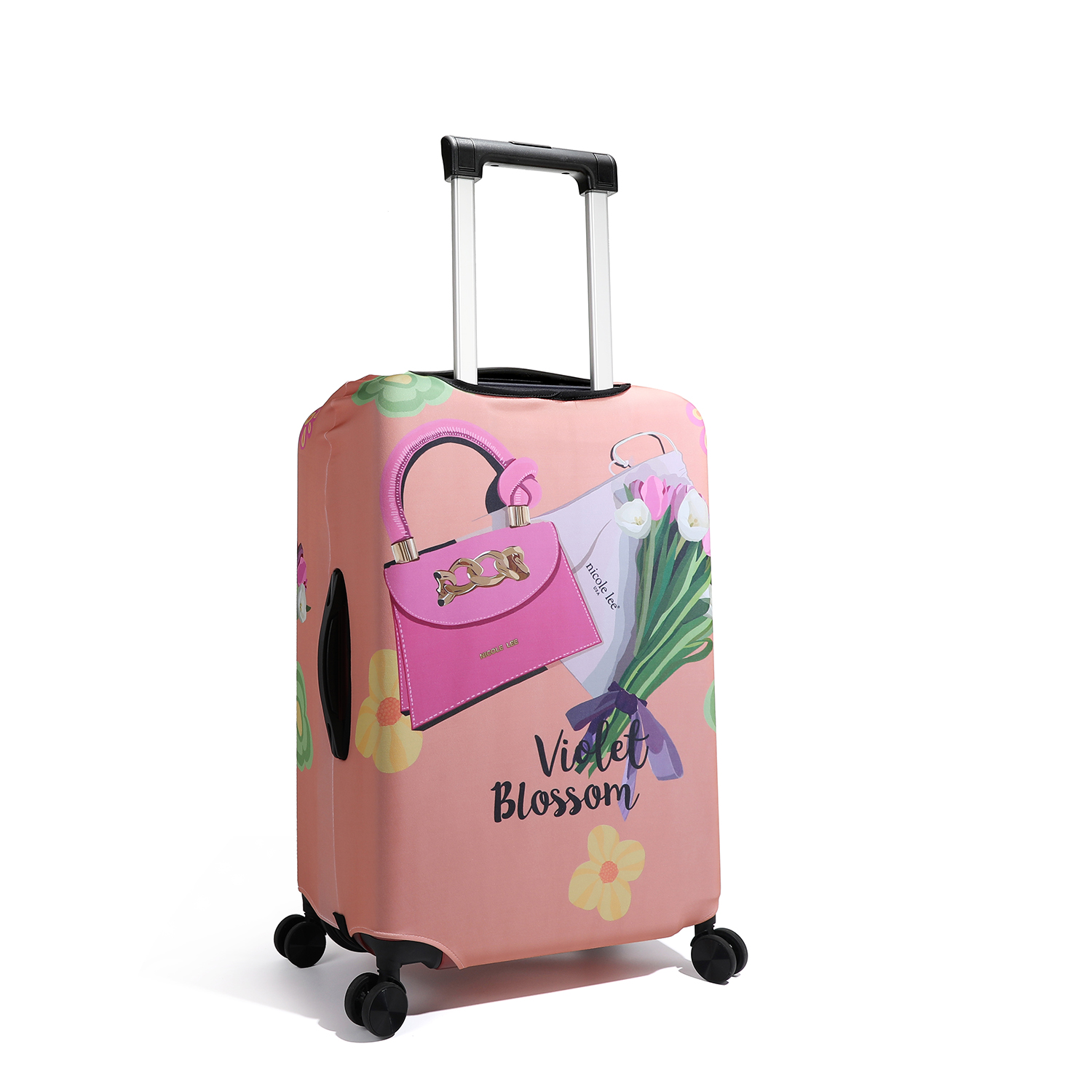 Foto 5 pulgar | Funda para Maletas Nicole Lee Print Violet Blossom