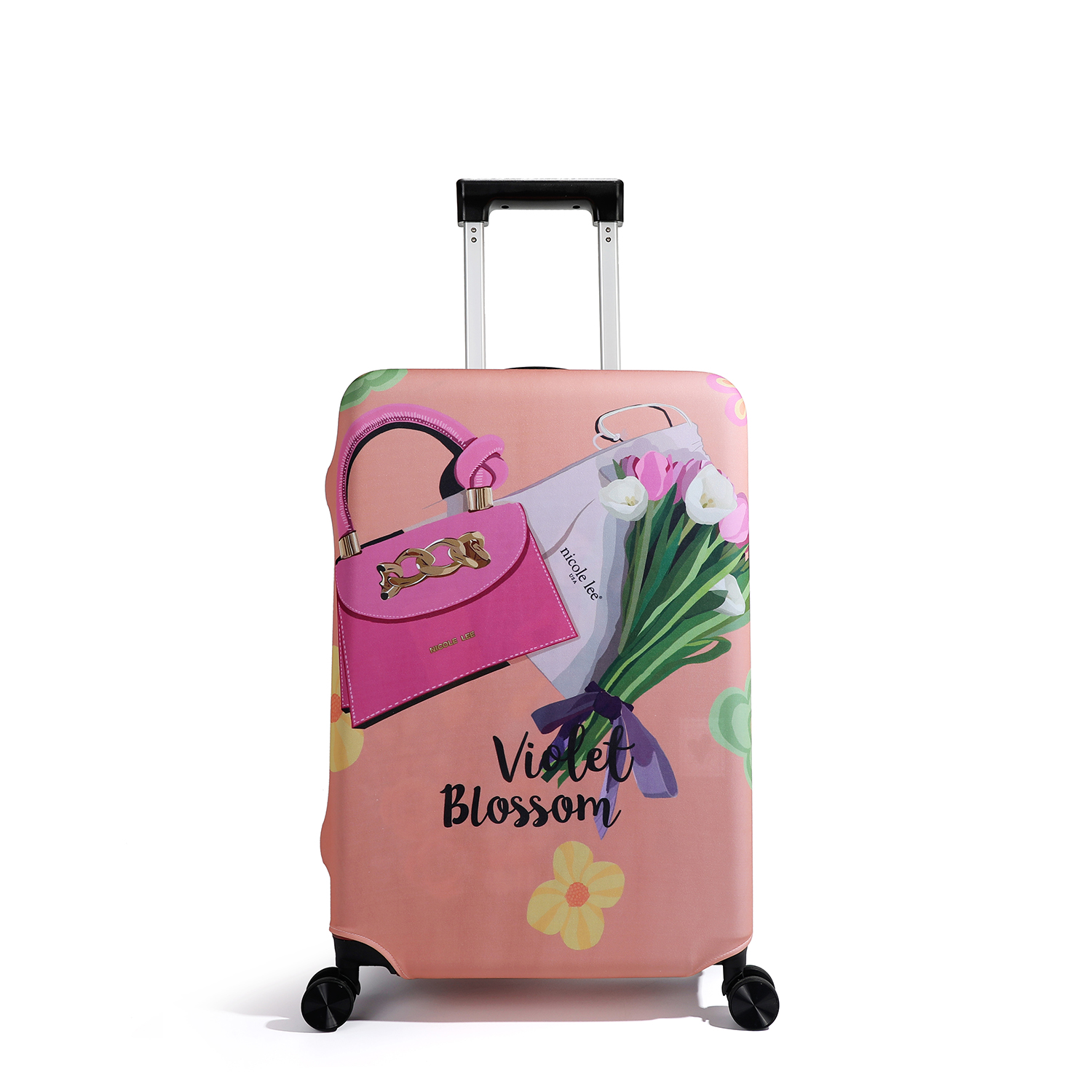 Foto 3 pulgar | Funda para Maletas Nicole Lee Print Violet Blossom