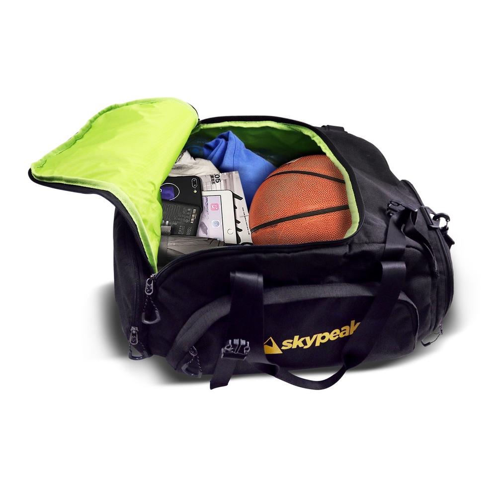 Foto 3 pulgar | Maleta Deportiva Skypeak Duffle Lsmb10298y 18'' Negra / Amarillo Multicolor
