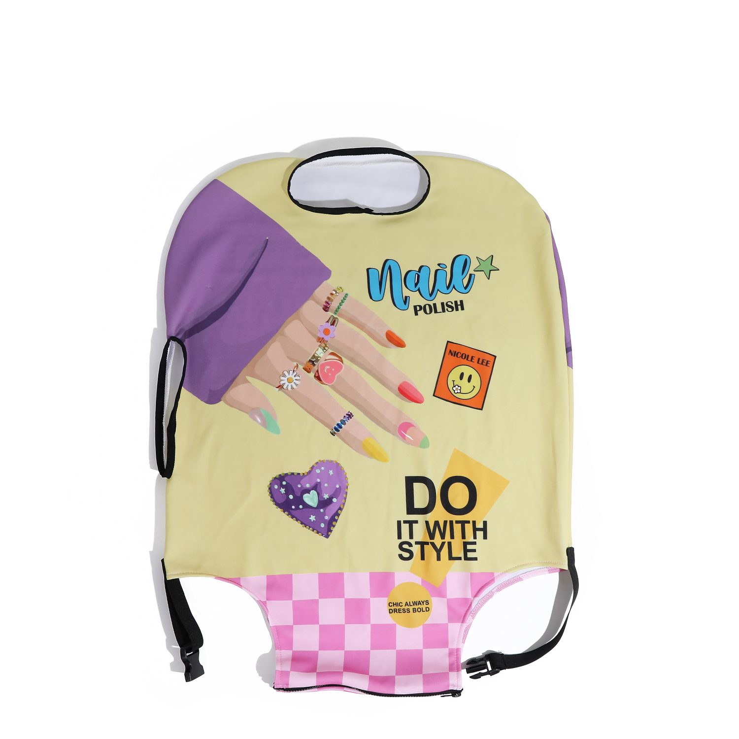 Foto 2 pulgar | Funda Para Maletas De Nicole Lee Print Nail Polish S