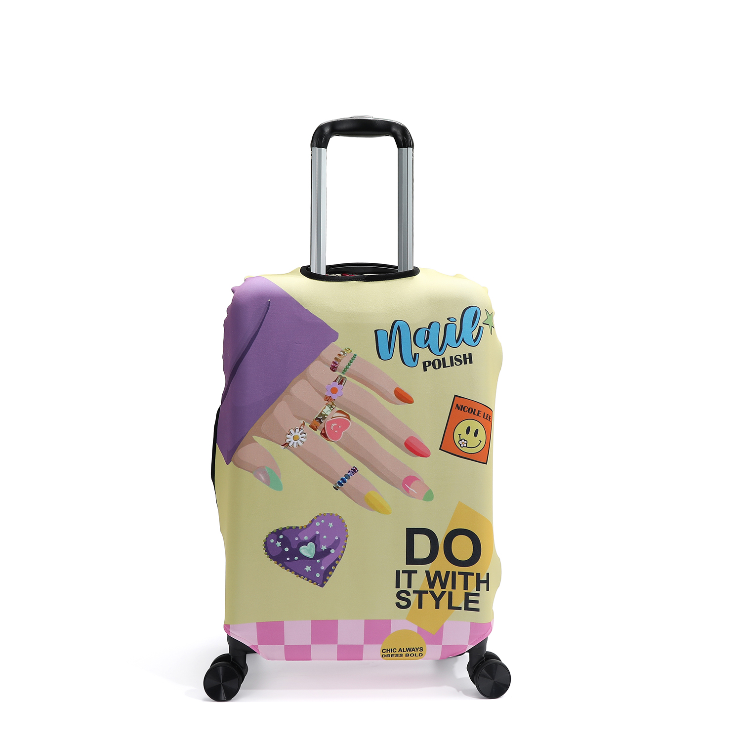 Foto 3 pulgar | Funda Para Maletas De Nicole Lee Print Nail Polish M