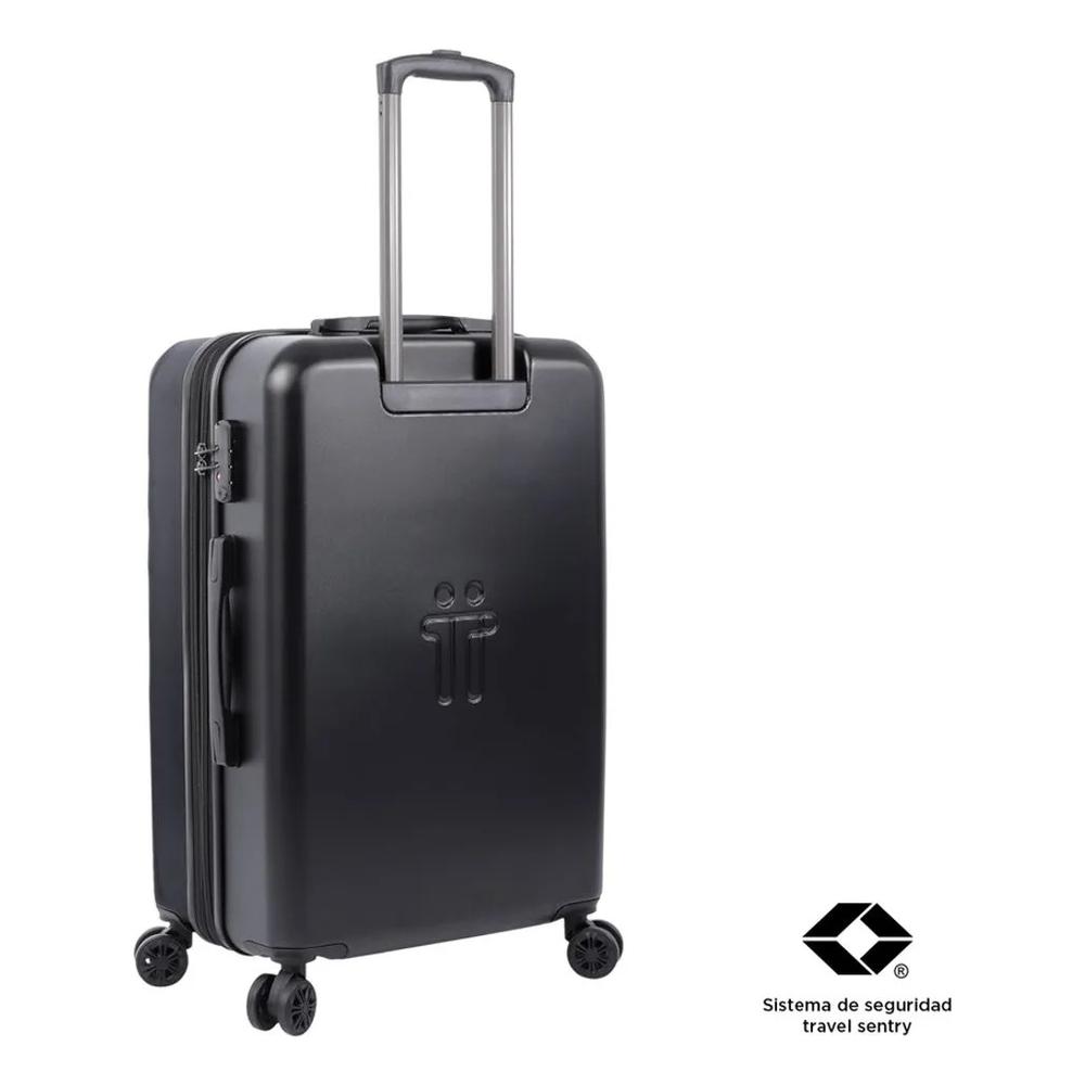 Foto 7 pulgar | Totto Maleta De Viaje Mediana Rígida 4.1kg Bazm+231 Negro
