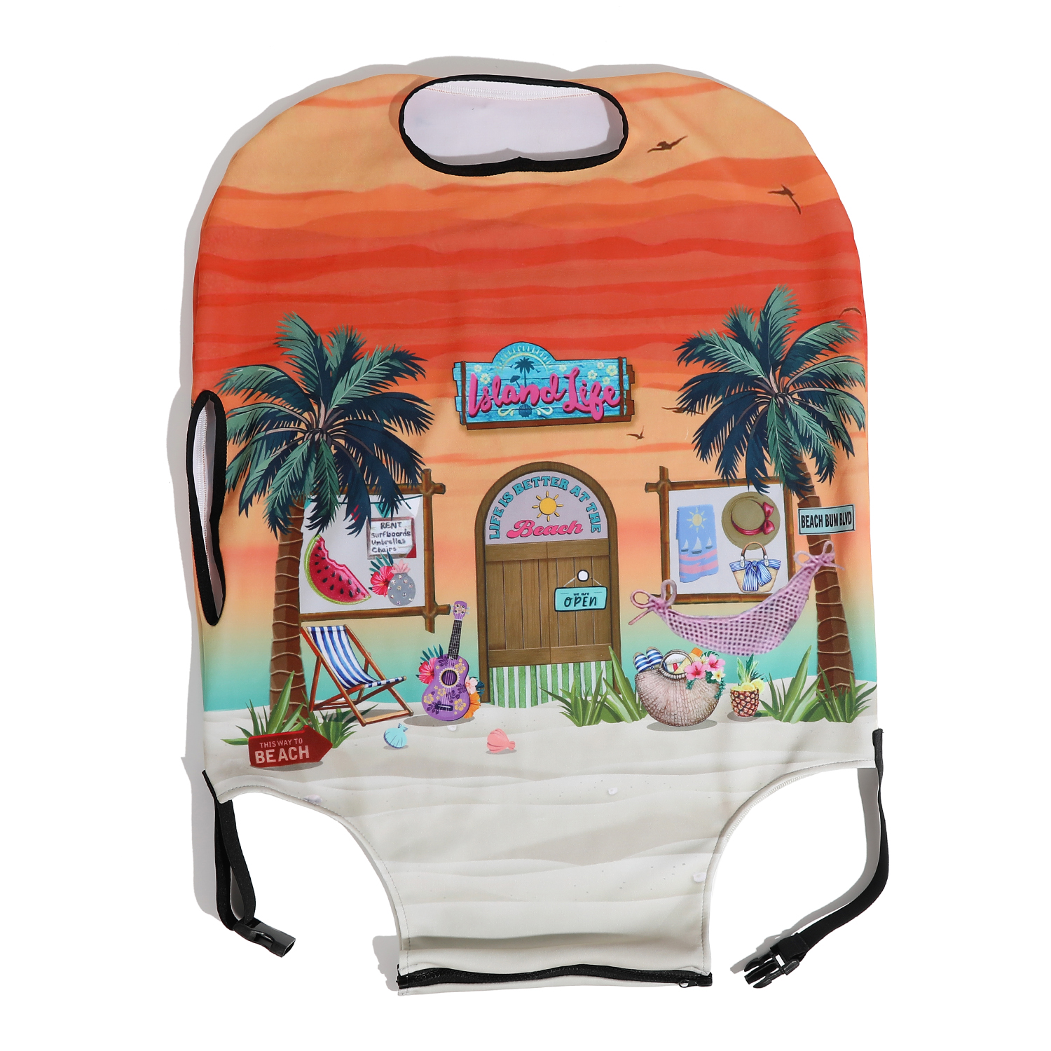 Foto 1 | Funda Para Maletas De Nicole Lee Print Sun & Sand