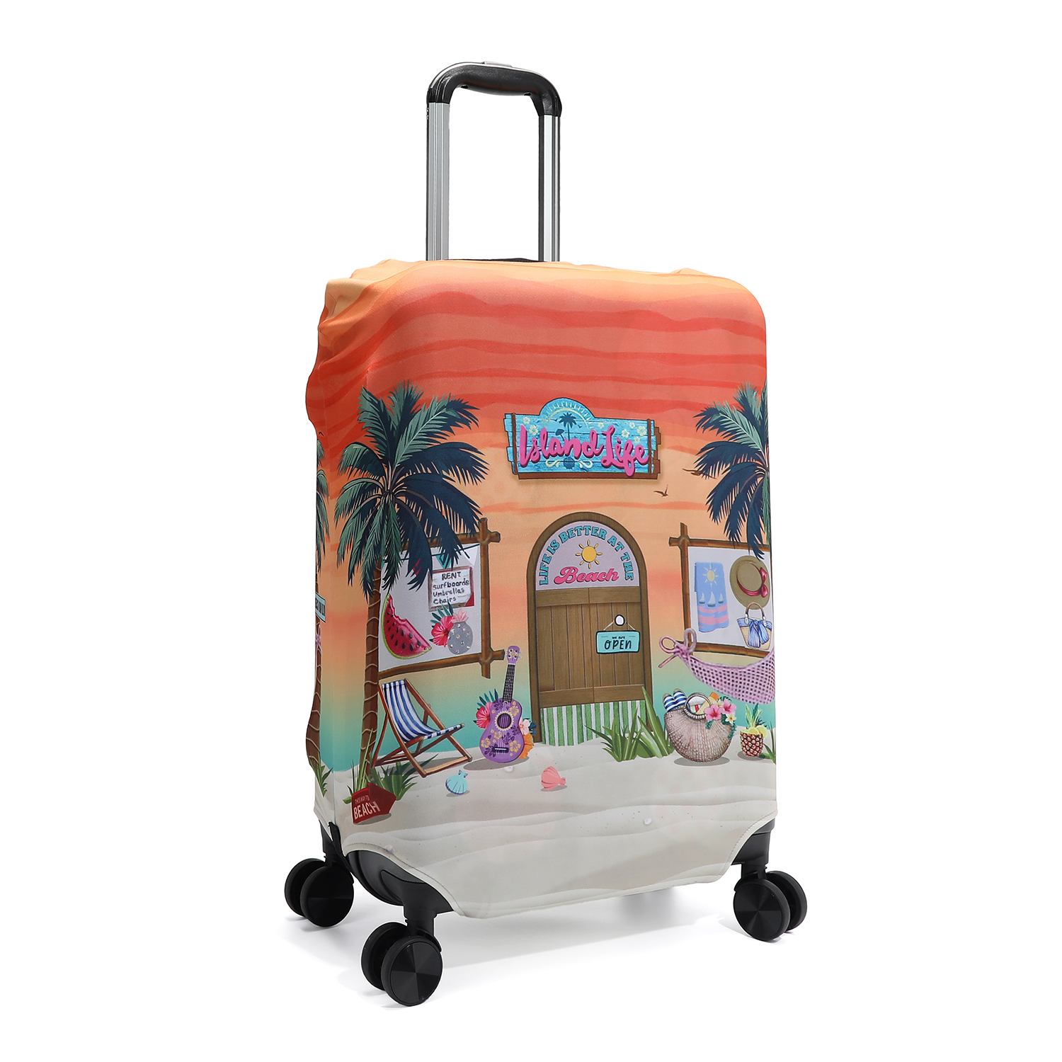 Foto 4 pulgar | Funda Para Maletas De Nicole Lee Print Sun & Sand