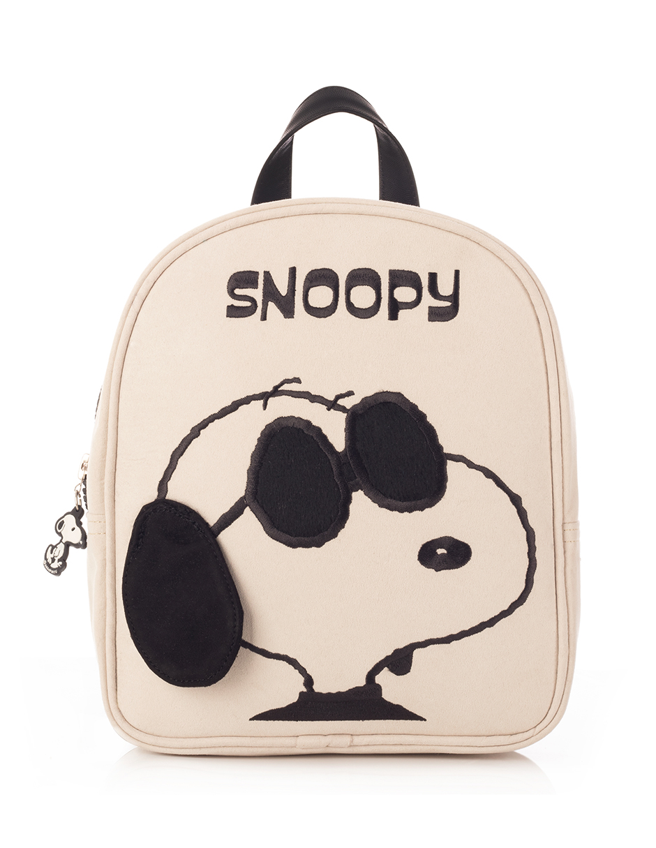 Foto 2 pulgar | Mochila Snoopy Casual Blanco Y Negro